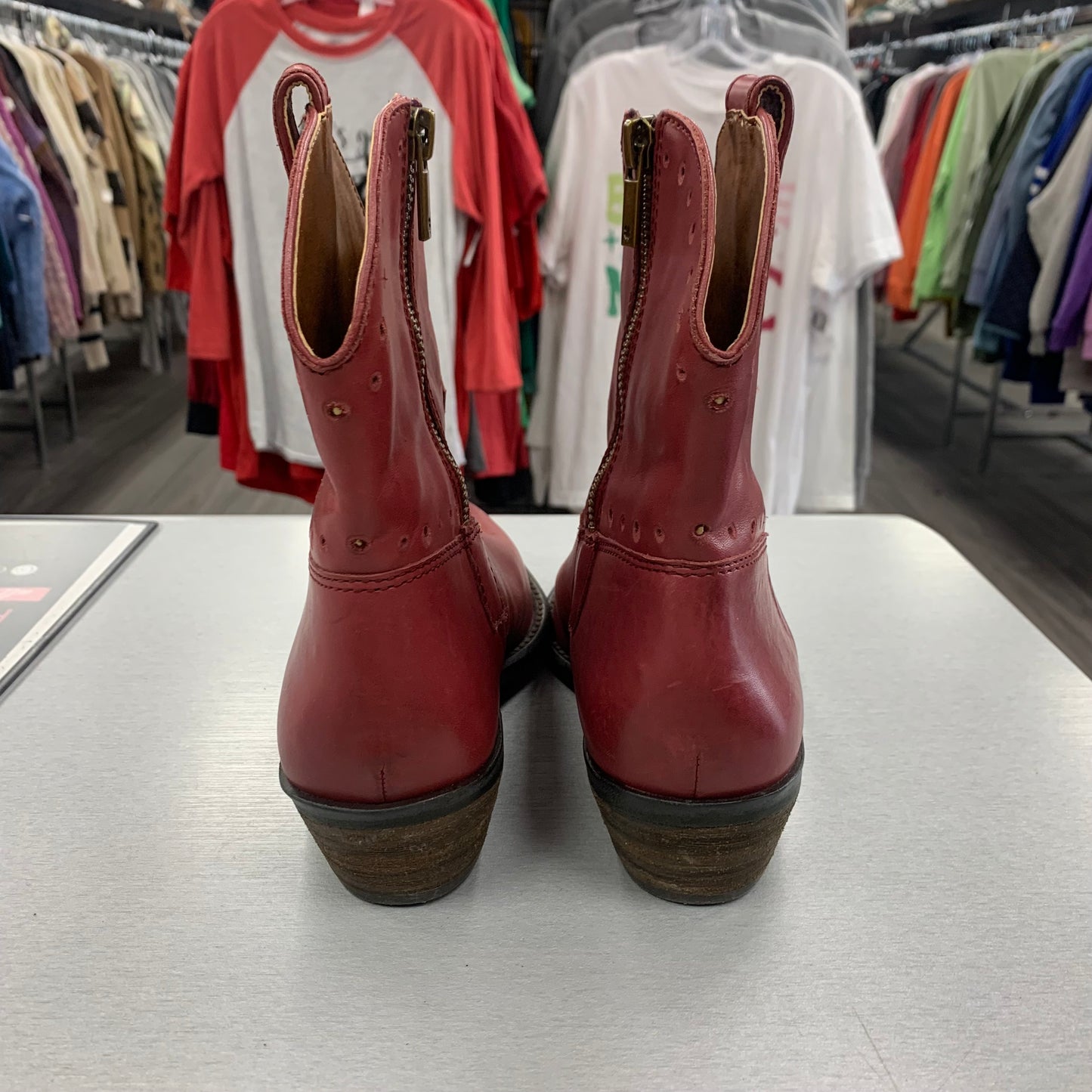 Boots Western By Lucky Brand In Red, Size: 7.5