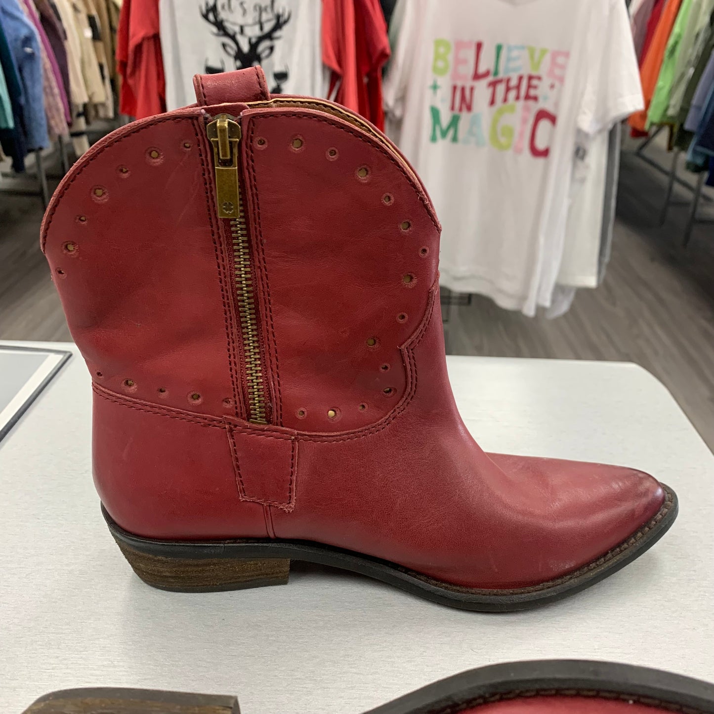 Boots Western By Lucky Brand In Red, Size: 7.5