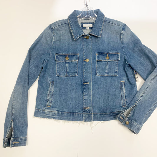 Jacket Denim By Loft In Blue Denim, Size: M