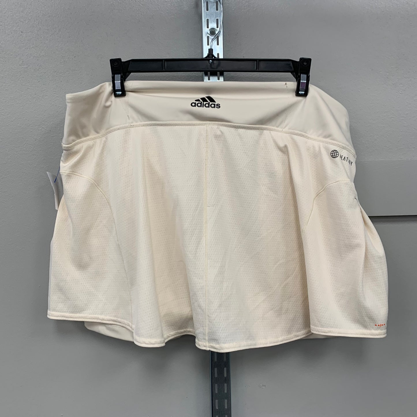 Athletic Skort By Adidas In Cream, Size: Xl