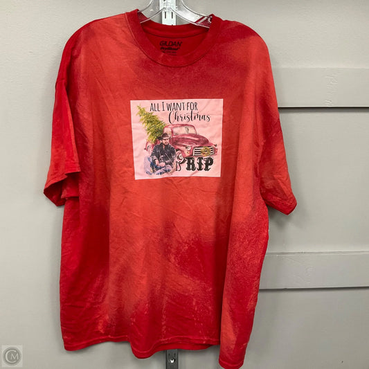 Top Short Sleeve Basic By Gildan In Red, Size: 2x