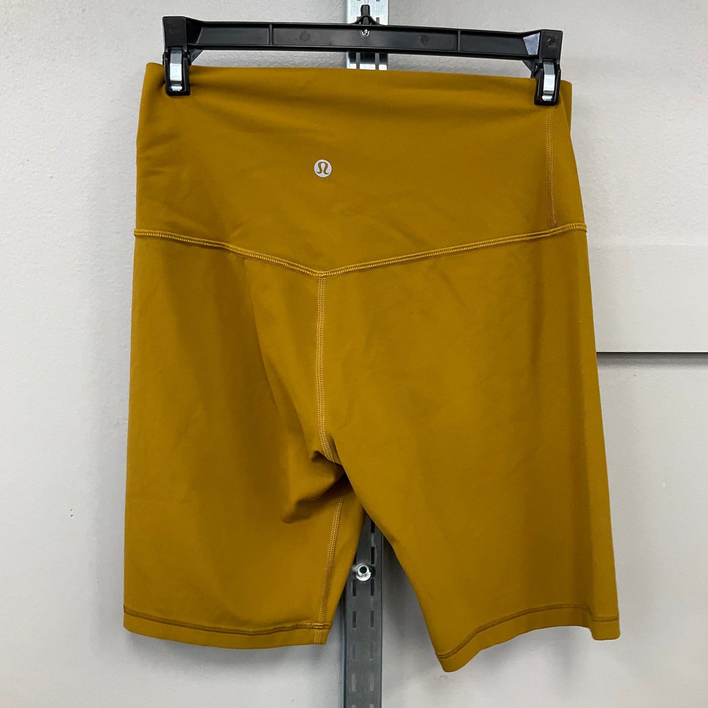 Athletic Shorts By Lululemon In Mustard, Size: 8