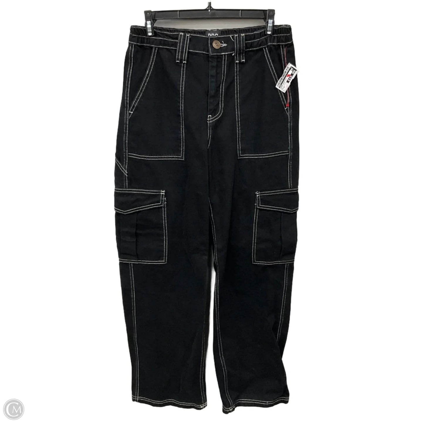 Jeans Straight By Bdg In Black Denim, Size: 6