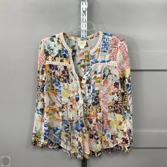 Top Long Sleeve By Maeve In Multi-colored, Size: 6