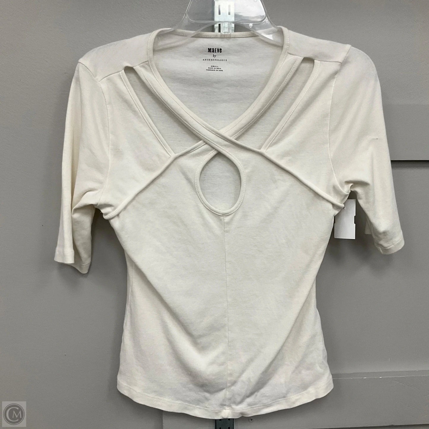 Top 3/4 Sleeve By Maeve In White, Size: S