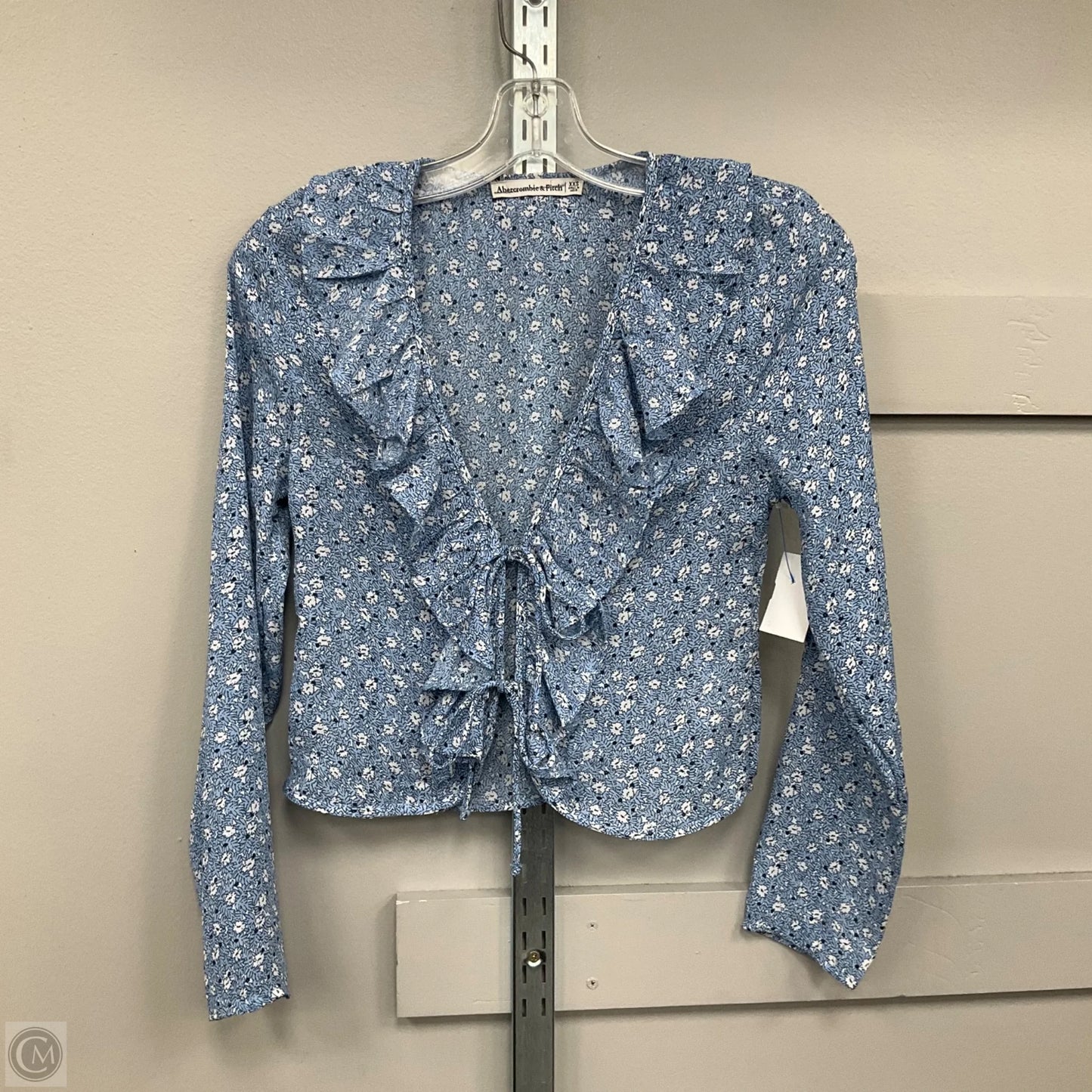 Top Short Sleeve By Abercrombie And Fitch In Floral Print, Size: XXs