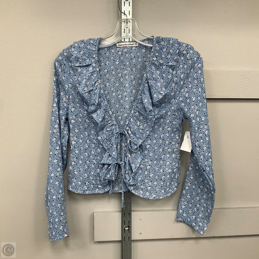 Top Short Sleeve By Abercrombie And Fitch In Floral Print, Size: XXs
