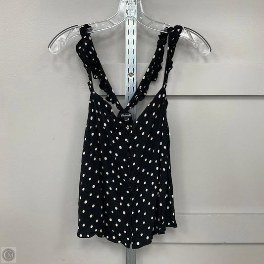 Top Sleeveless By Madewell In Polkadot Pattern, Size: S
