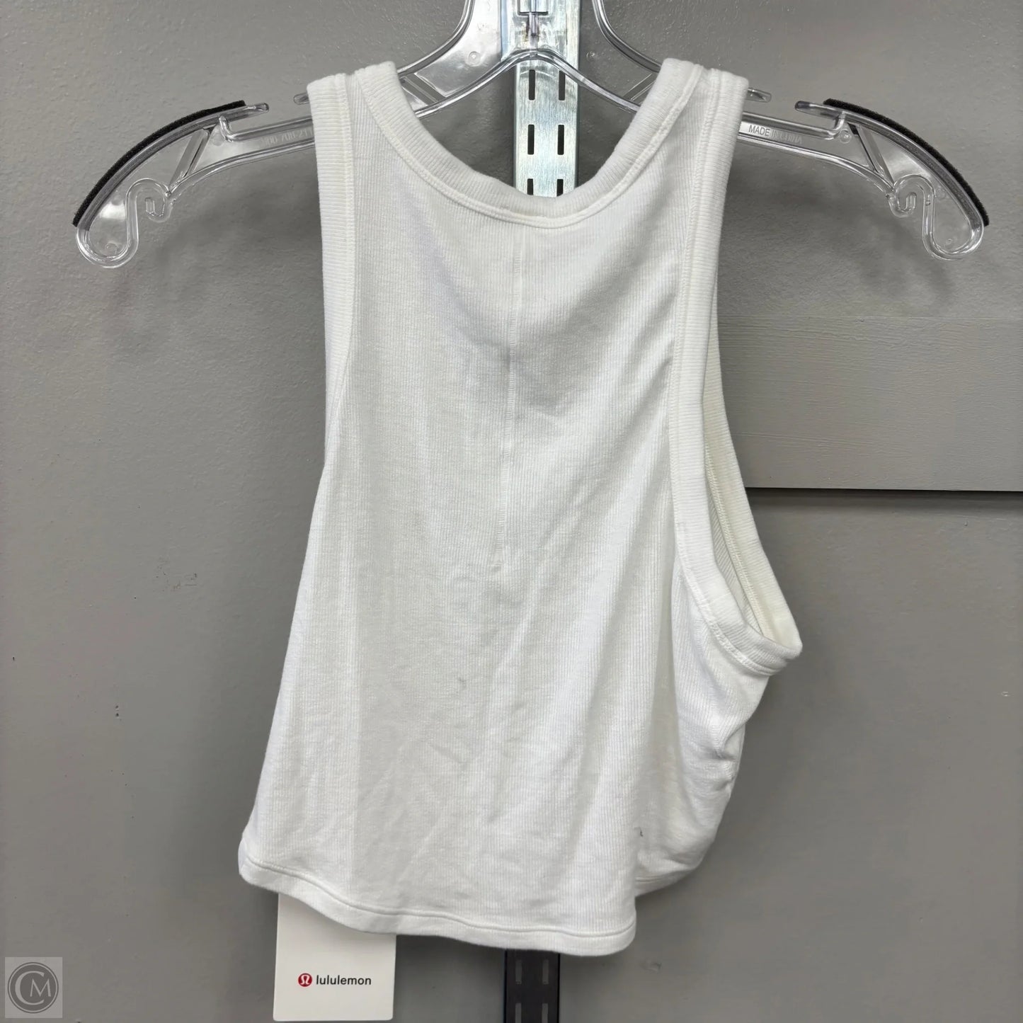 Athletic Tank Top By Lululemon In White, Size: 8