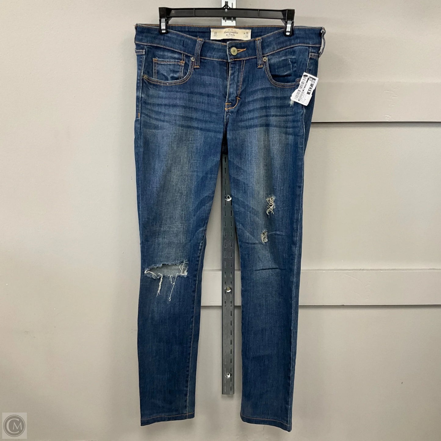Jeans Skinny By Abercrombie And Fitch In Blue Denim, Size: 6