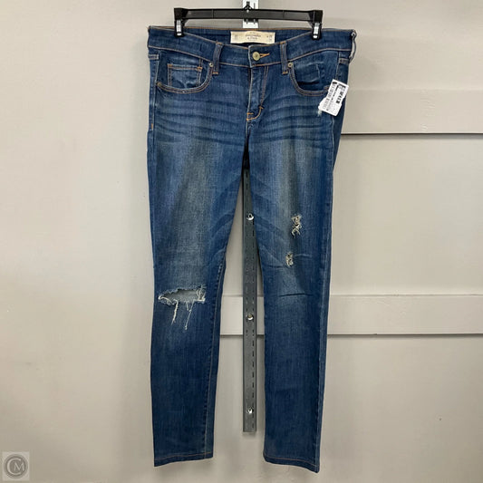Jeans Skinny By Abercrombie And Fitch In Blue Denim, Size: 6