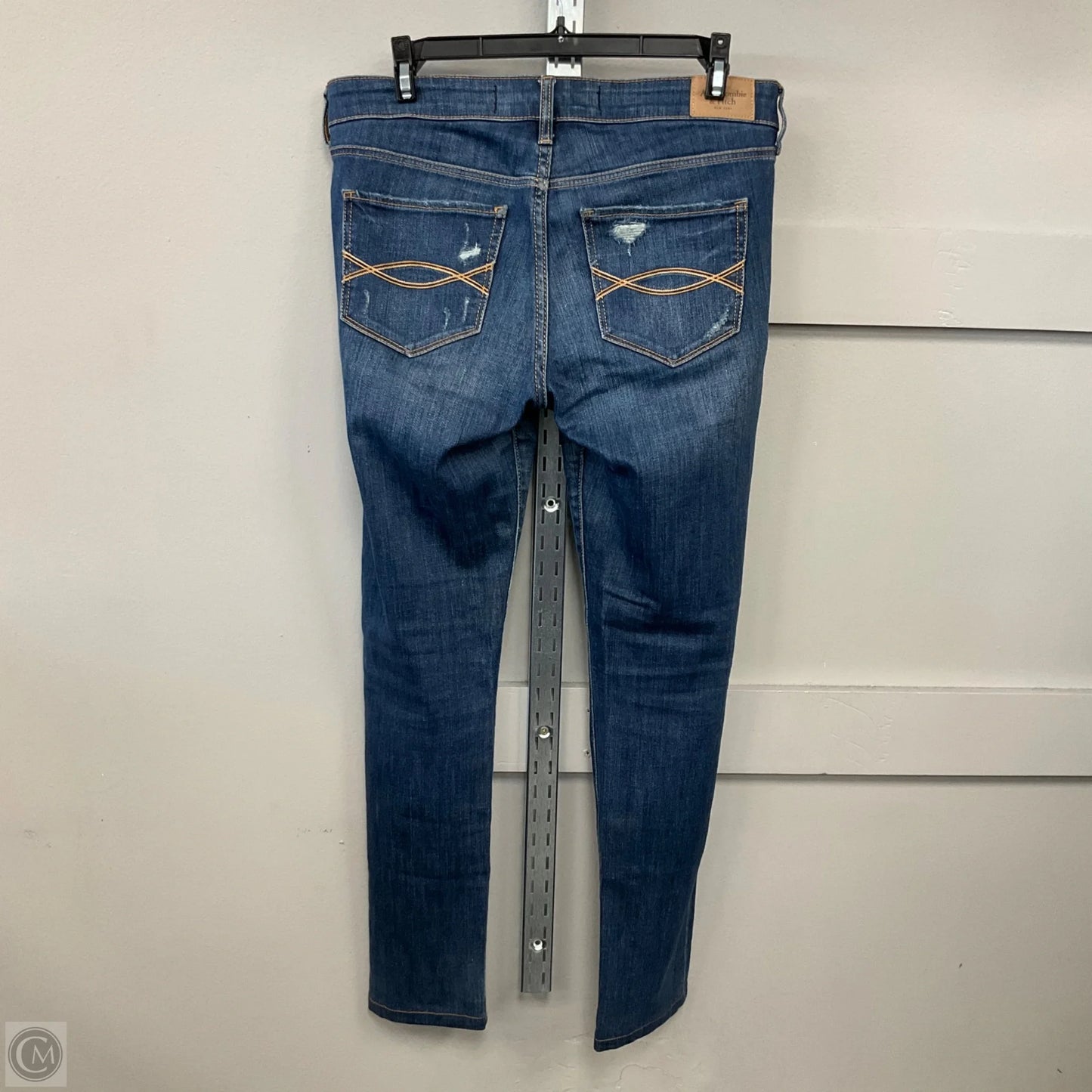 Jeans Skinny By Abercrombie And Fitch In Blue Denim, Size: 6