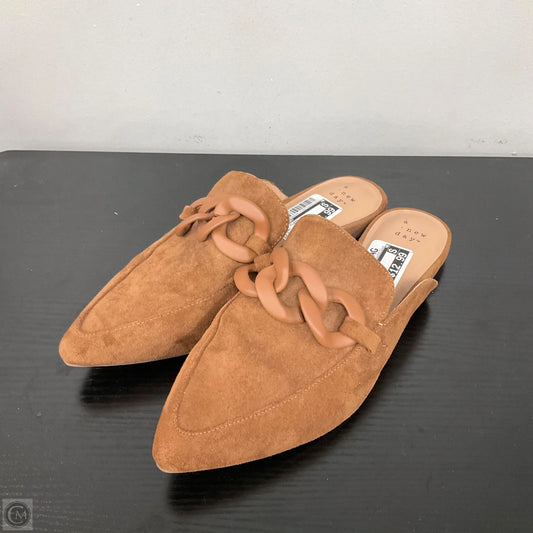 Shoes Flats By A New Day In Brown, Size: 9.5