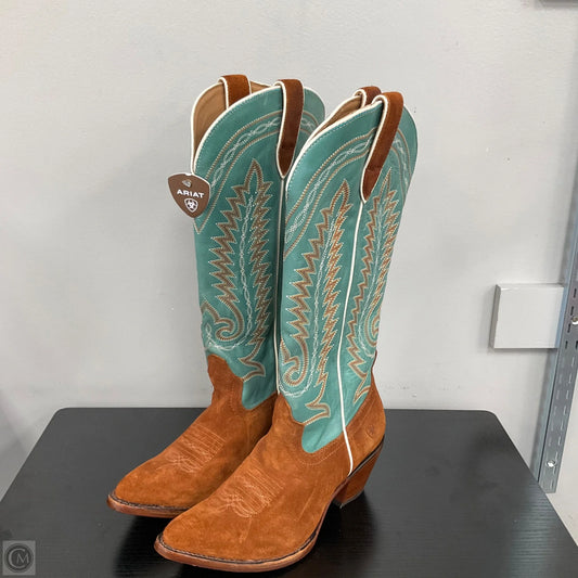 Boots Western By Ariat In Teal, Size: 7