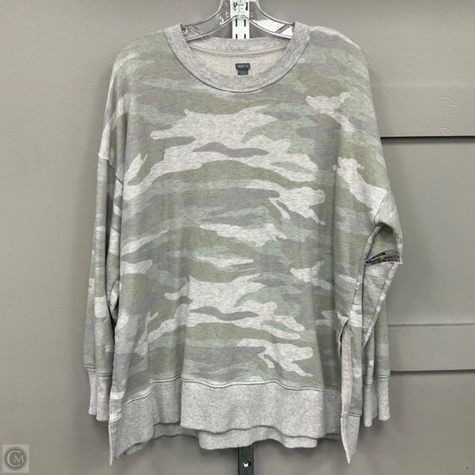 Sweatshirt Crewneck By Aerie In Camouflage Print, Size: L