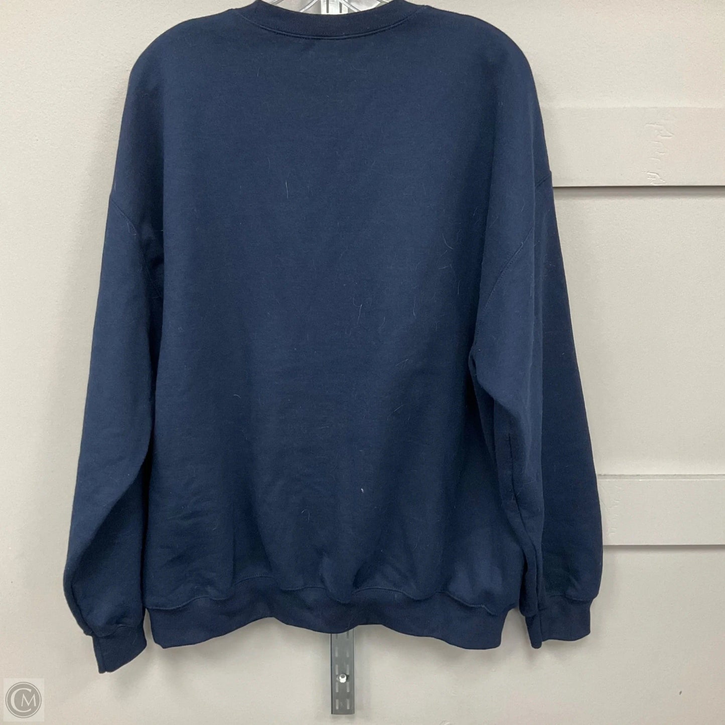 Sweatshirt Crewneck By Gildan In Navy, Size: Xl