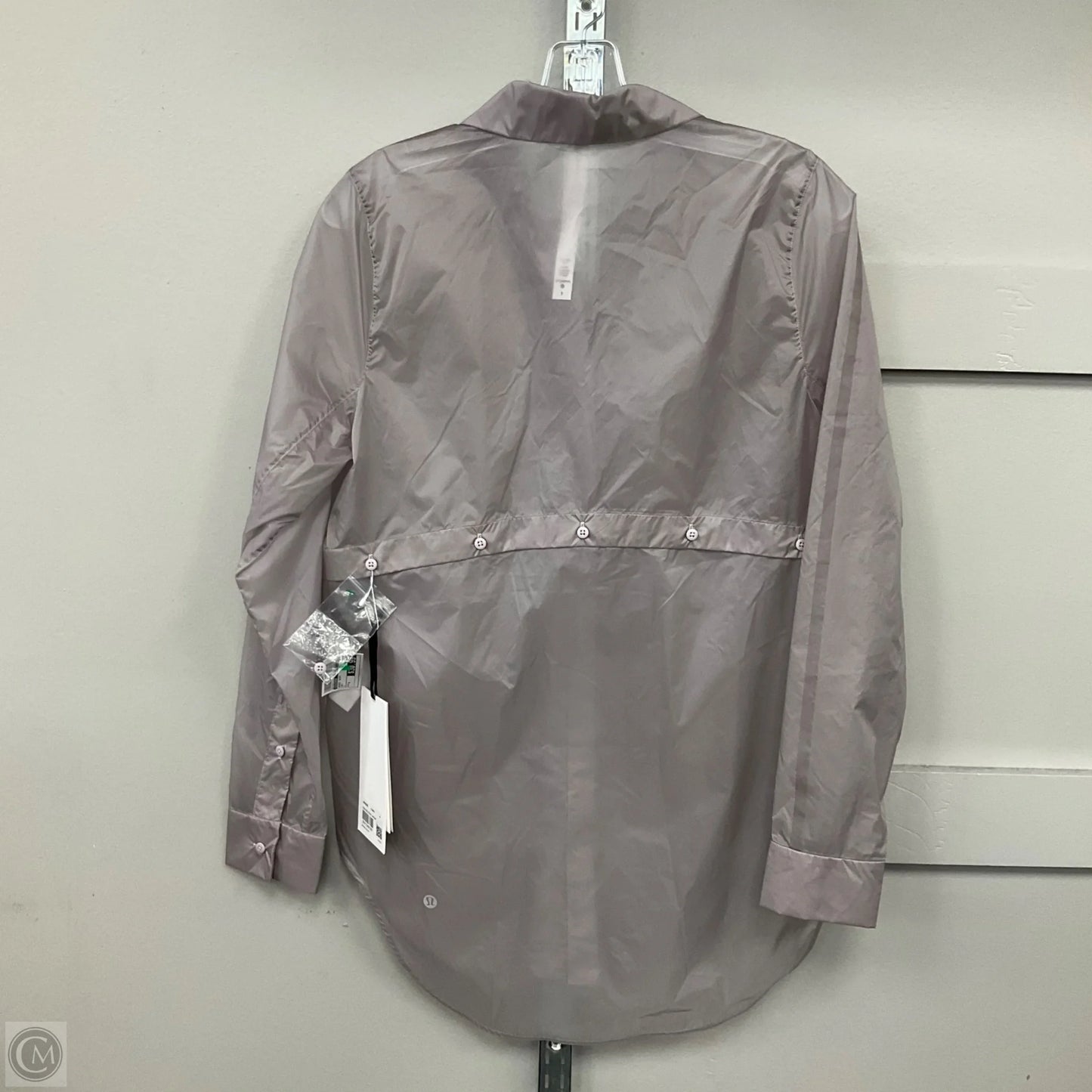 Hazy Sky Shirt Jacket By Lululemon In Grey, Size: 4