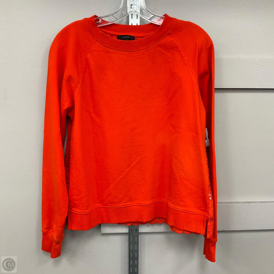 Sweatshirt Crewneck By J. Crew In Orange, Size: M