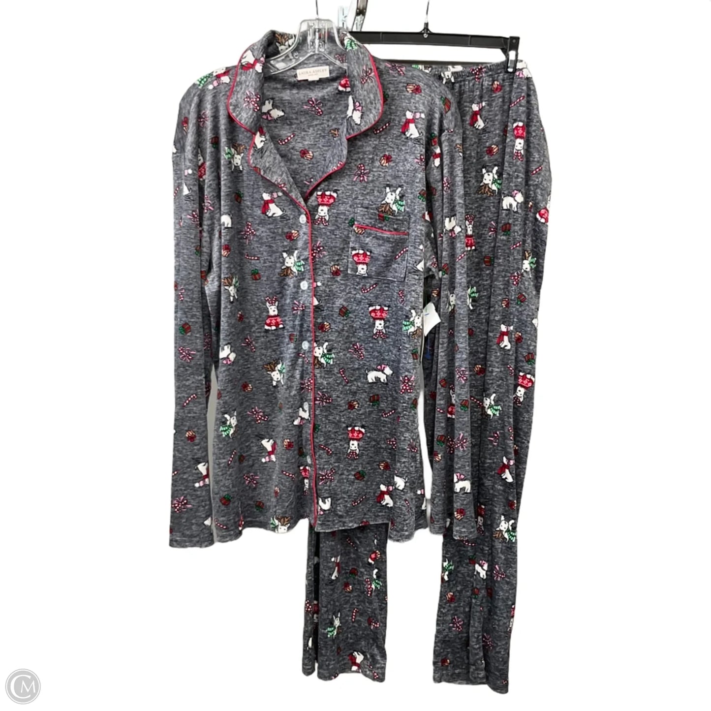 Pajamas 2pc By Laura Ashley In Grey, Size: Xl