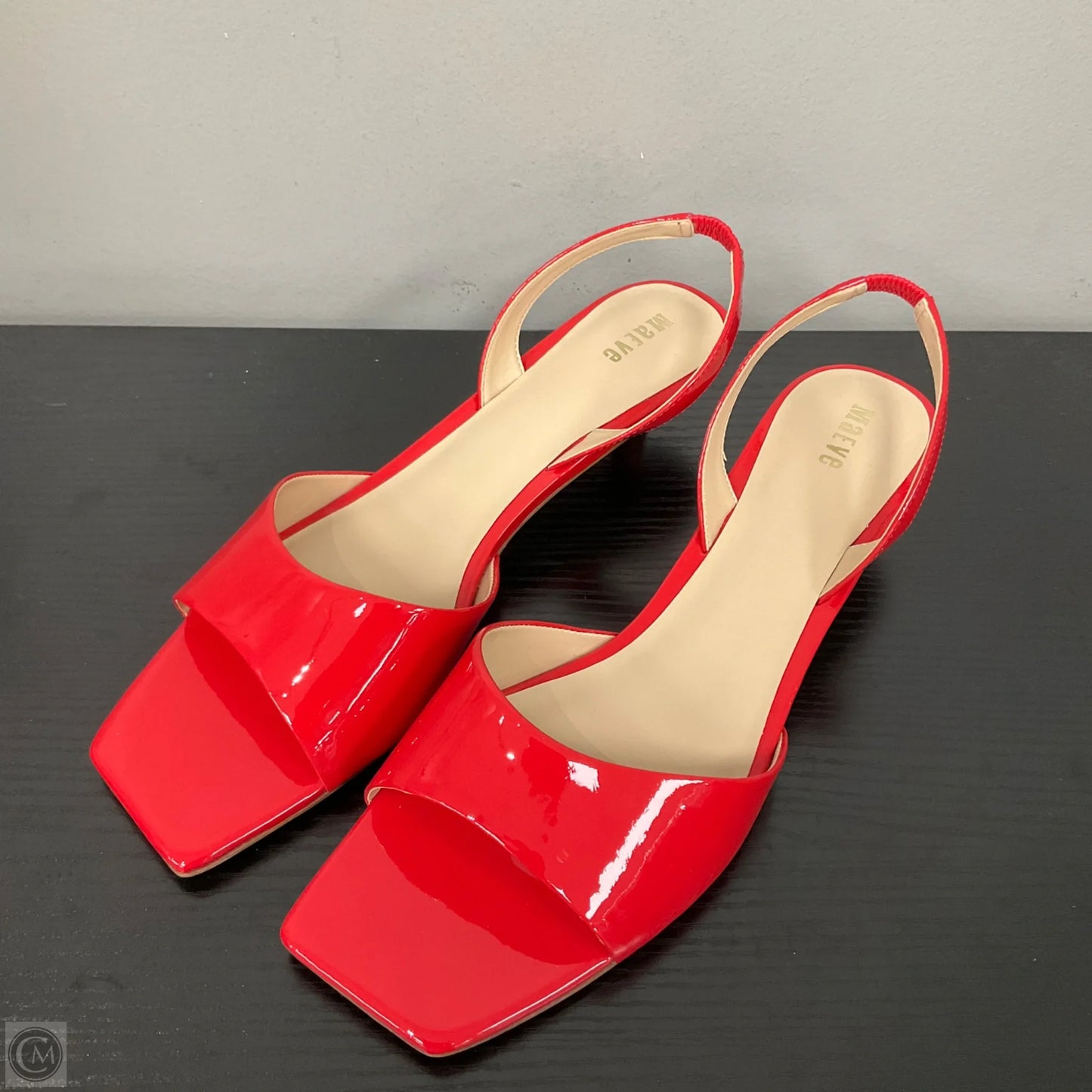 Sandals Heels Kitten By Maeve In Red, Size: 10