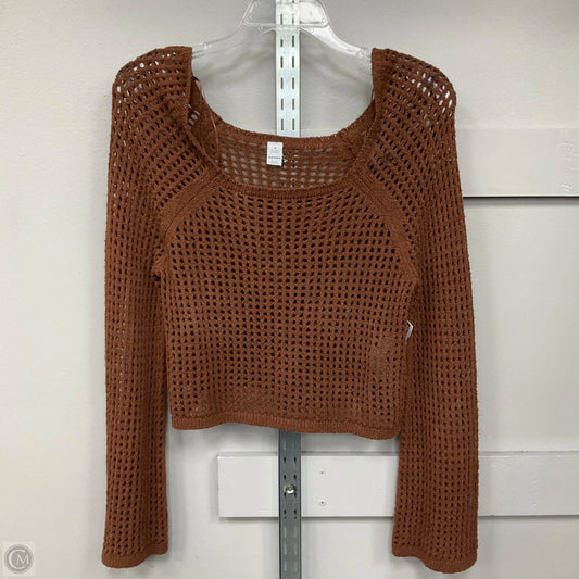 Top Long Sleeve By Old Navy In Brown, Size: S