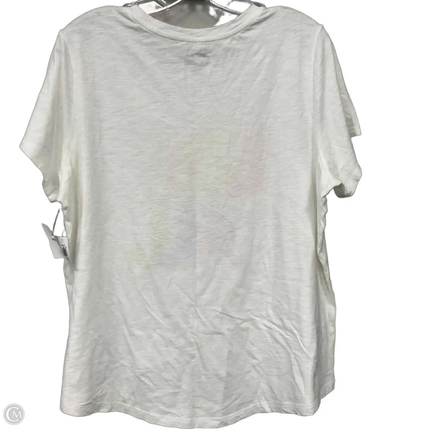 Top Short Sleeve Basic By Old Navy In White, Size: Xl