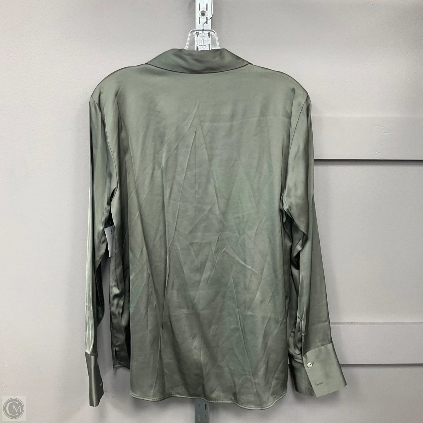 Top Long Sleeve By Abercrombie And Fitch In Green, Size: M