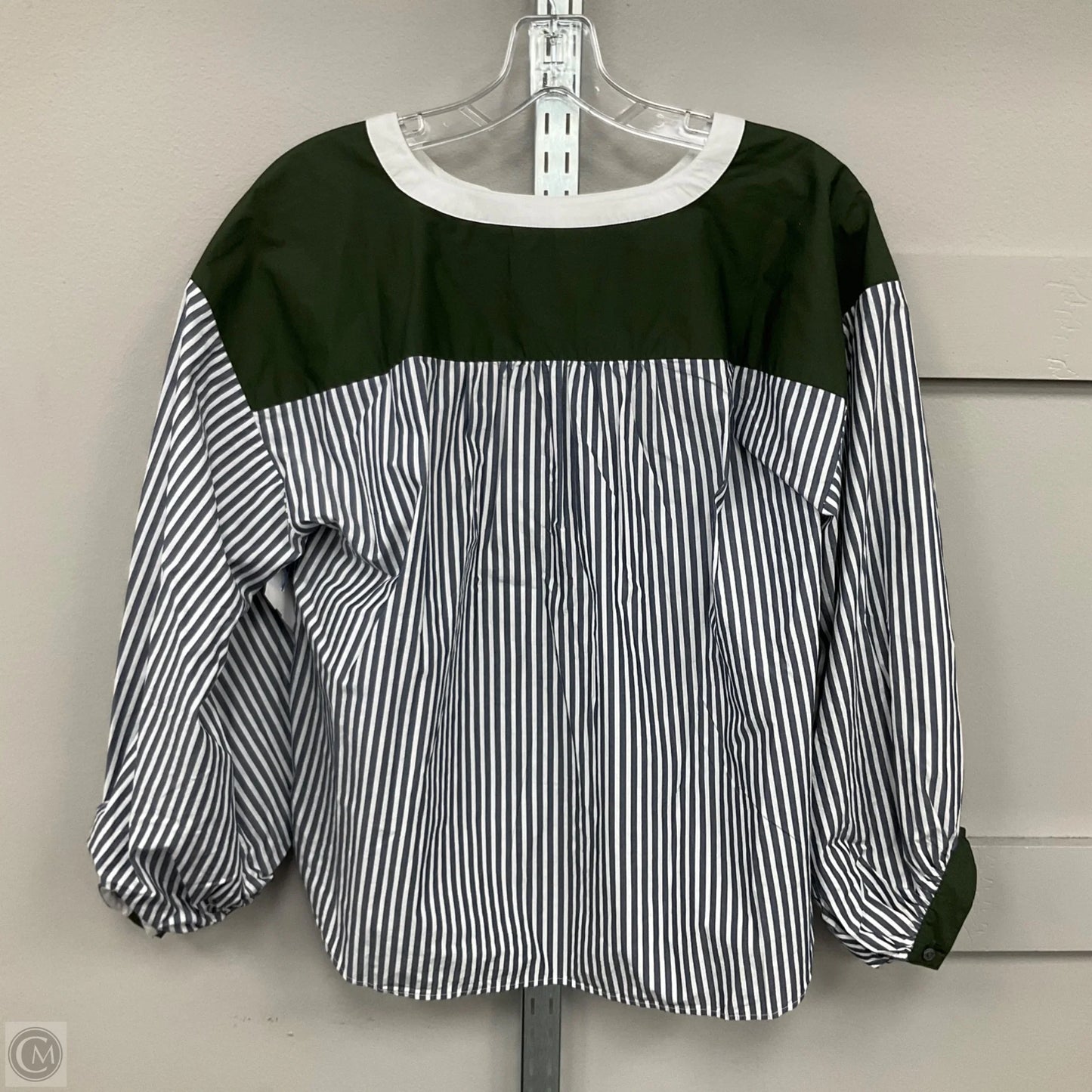 Top Long Sleeve By Loft In Striped Pattern, Size: S