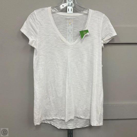 Top Short Sleeve Designer By Lilly Pulitzer In White, Size: Xxs