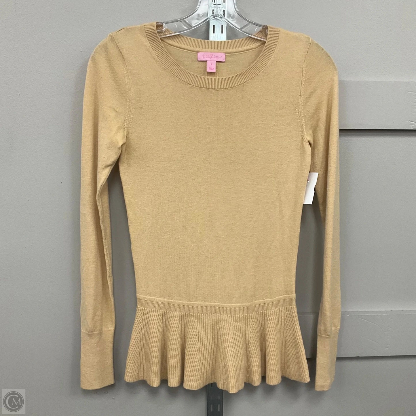 Top Long Sleeve Designer By Lilly Pulitzer In Yellow, Size: S