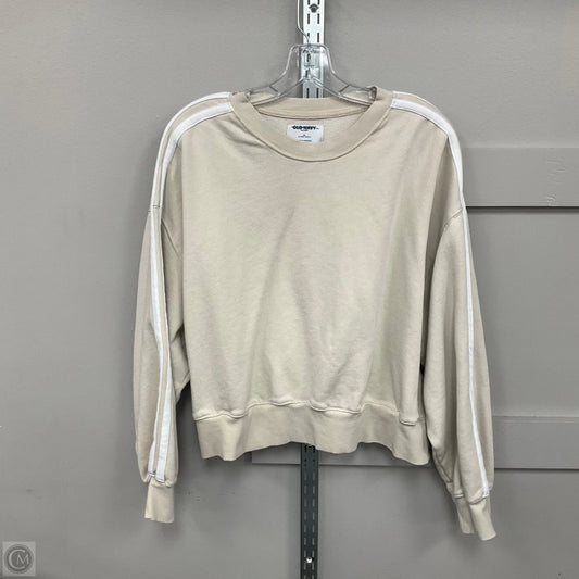 Sweatshirt Crewneck By Old Navy In Beige, Size: Xl