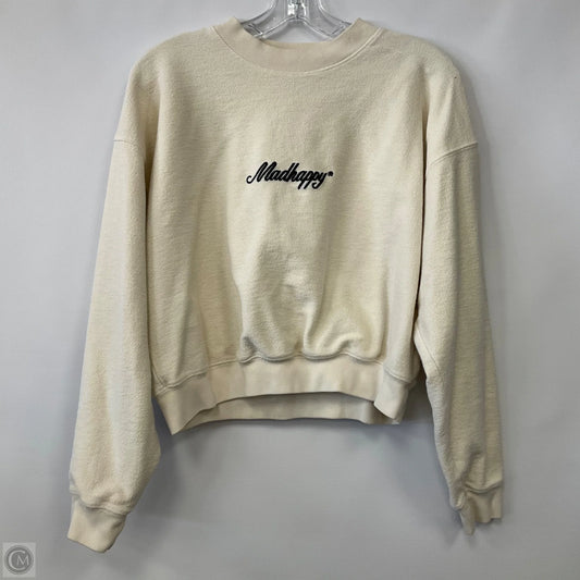 Sweatshirt Crewneck By Madhappy In Cream, Size: M