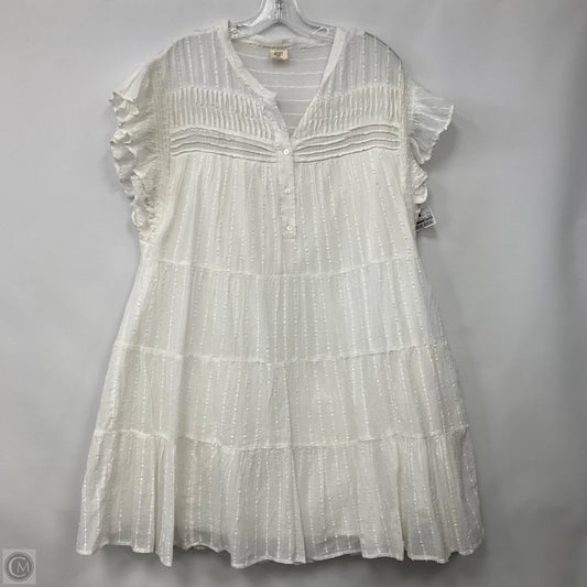 Dress Casual Midi By Good Hart In White, Size: L