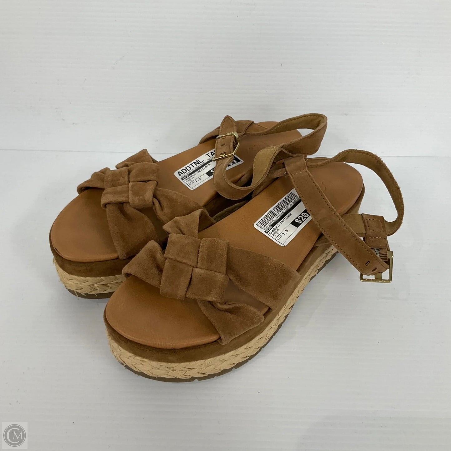 Sandals Designer By Ugg In Brown, Size: 7.5
