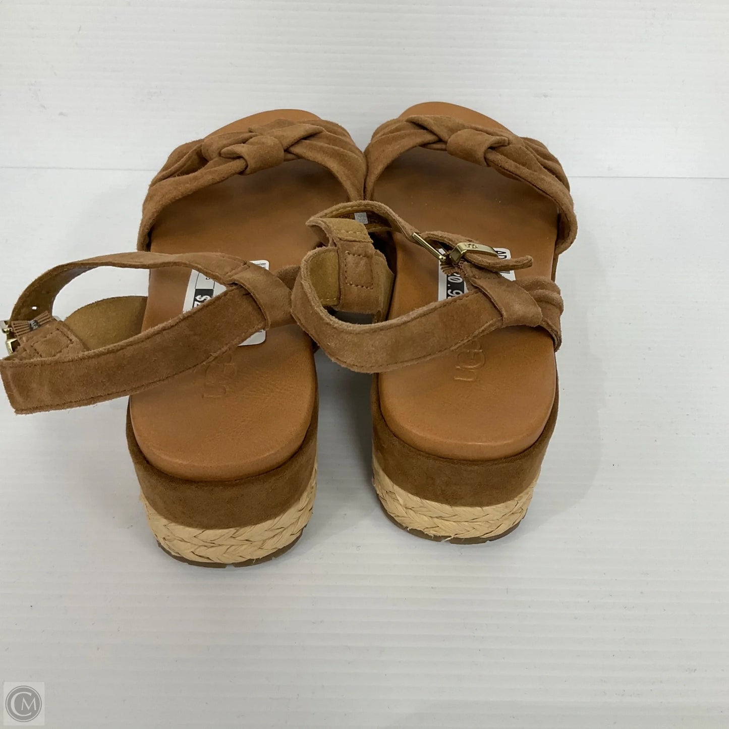 Sandals Designer By Ugg In Brown, Size: 7.5