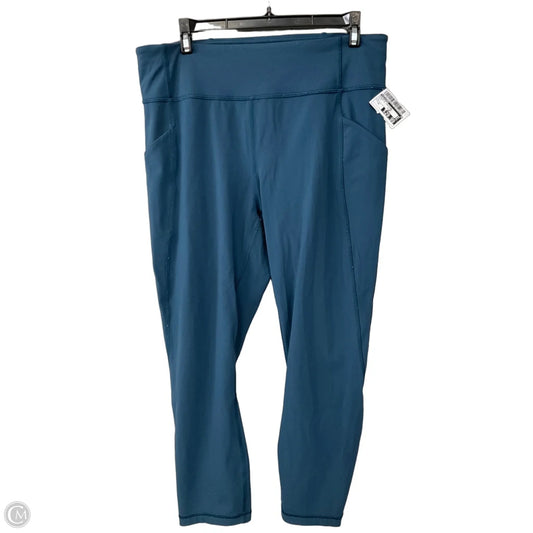 Athletic Leggings By Lululemon In Blue, Size: 12