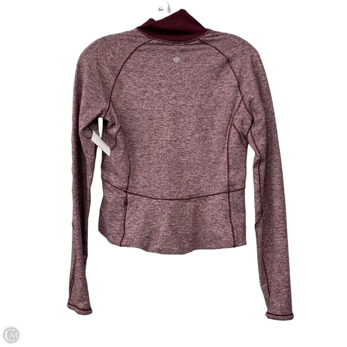 Athletic Sweatshirt Collar By Lululemon In Maroon, Size: 6