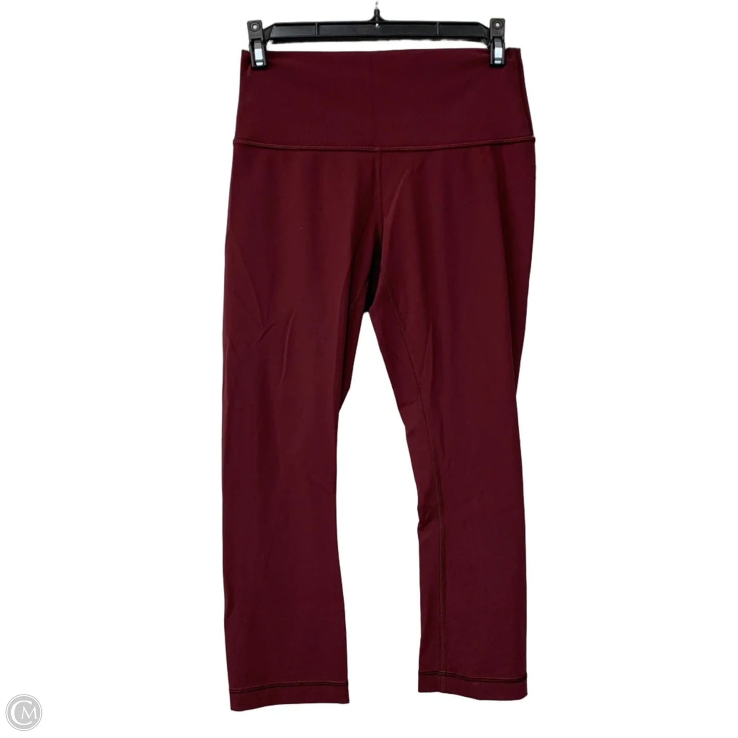 Athletic Leggings Capris By Lululemon In Maroon, Size: 6