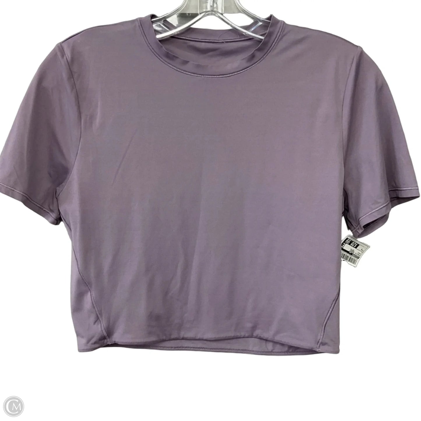 Athletic Top Short Sleeve By Lululemon In Purple, Size: 6