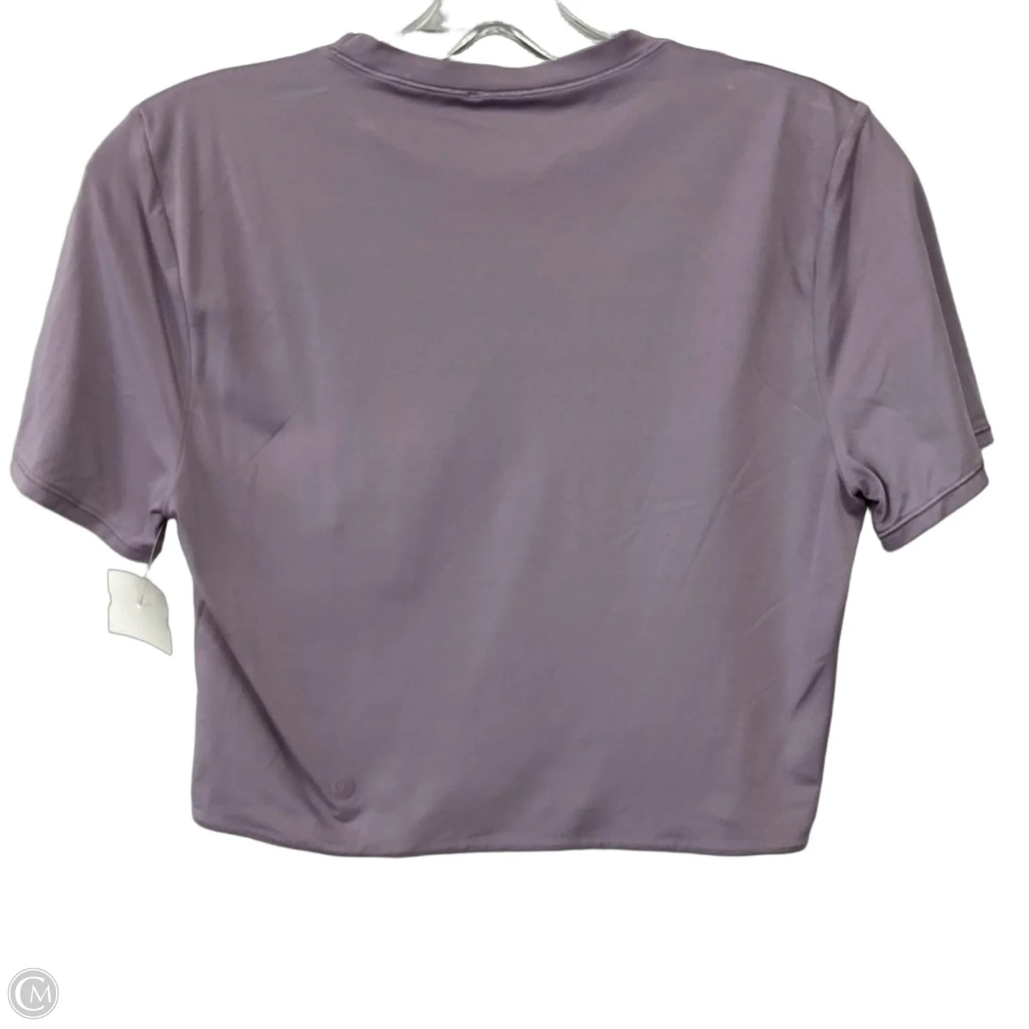 Athletic Top Short Sleeve By Lululemon In Purple, Size: 6