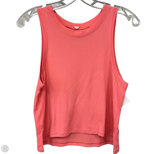 Athletic Tank Top By Lululemon In Pink, Size: 4