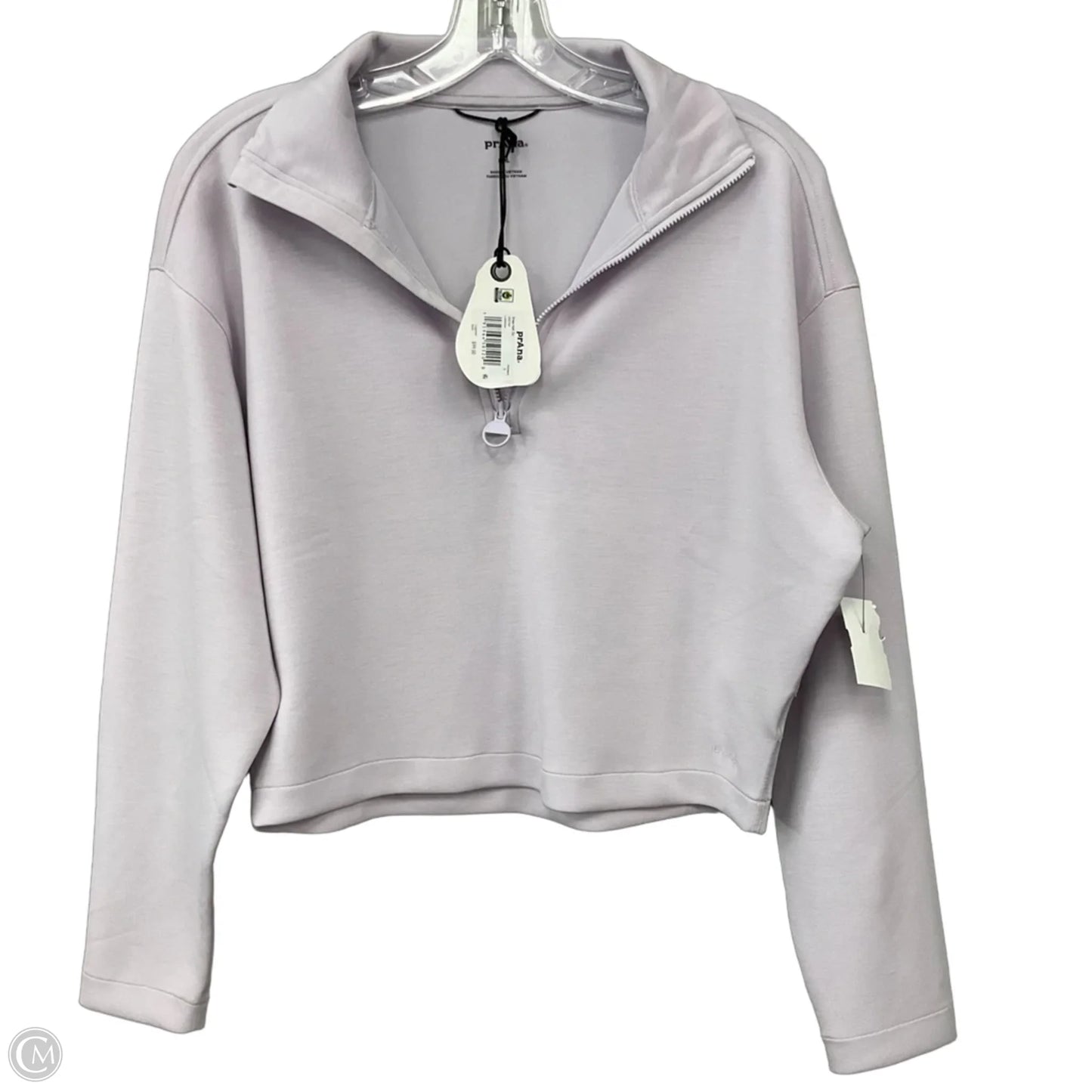 Athletic Top Long Sleeve Collar By Prana In Purple, Size: S