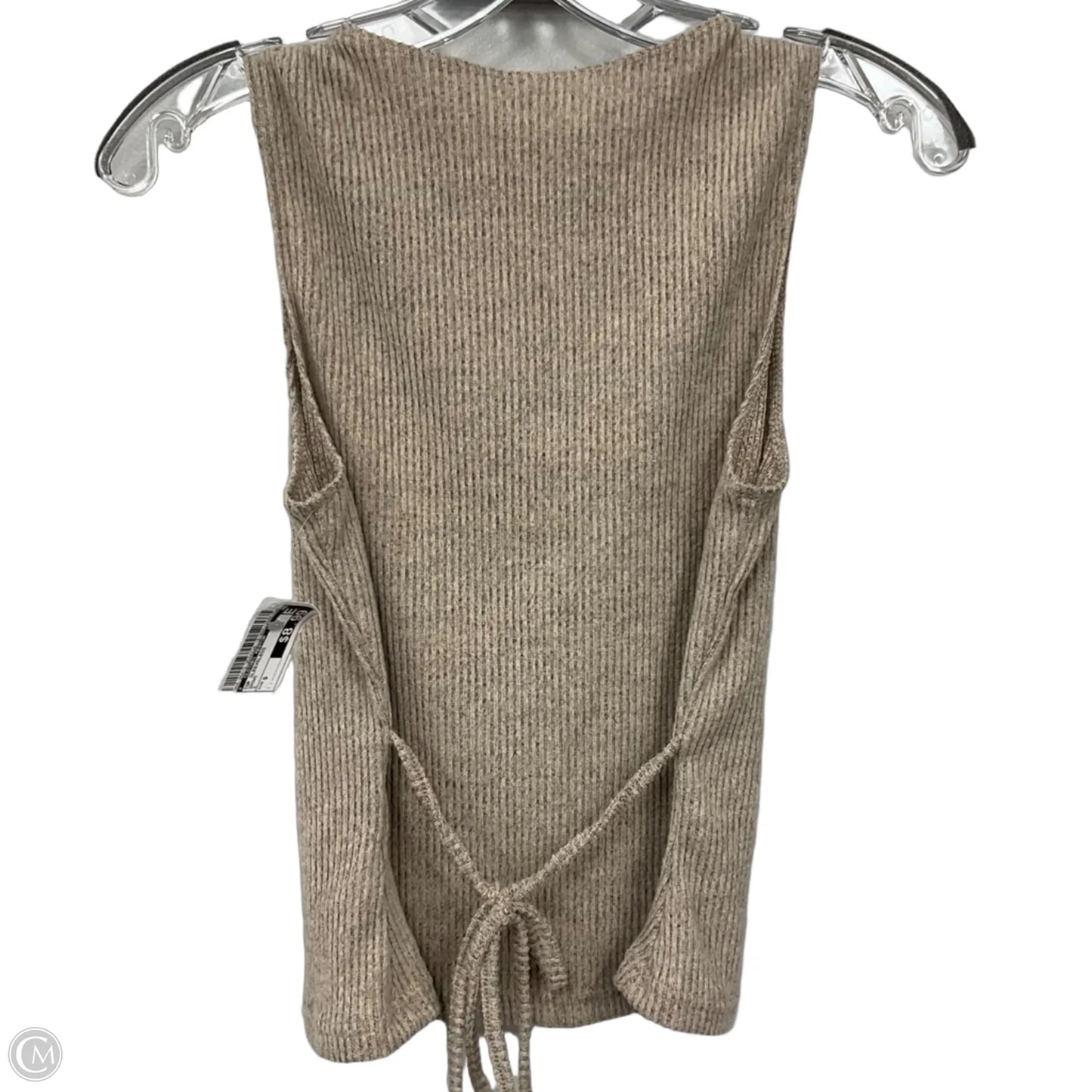 Top Sleeveless By Clothes Mentor In Brown, Size: S