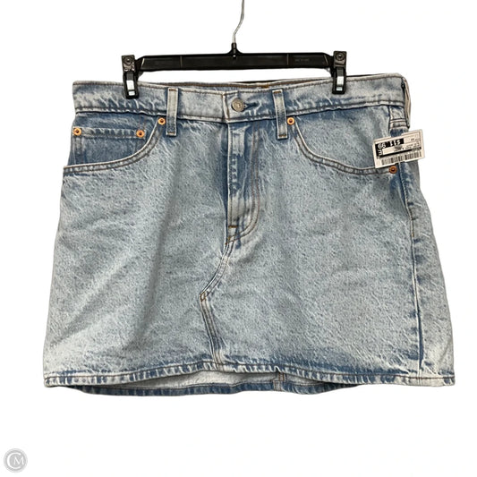 Skirt Mini & Short By Levis In Blue Denim, Size: 12