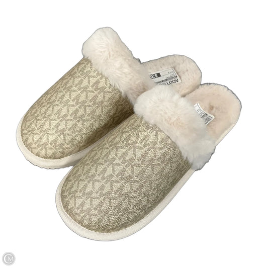 Slippers By Michael By Michael Kors In Gold, Size: 7