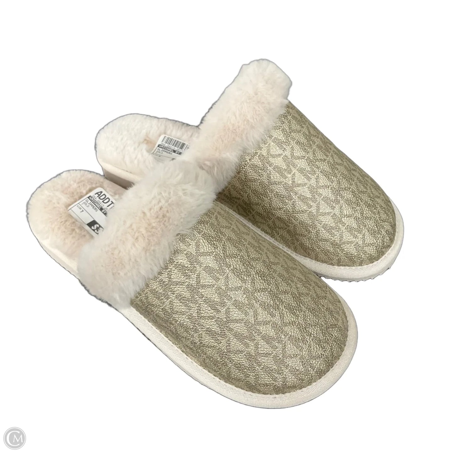 Slippers By Michael By Michael Kors In Gold, Size: 7