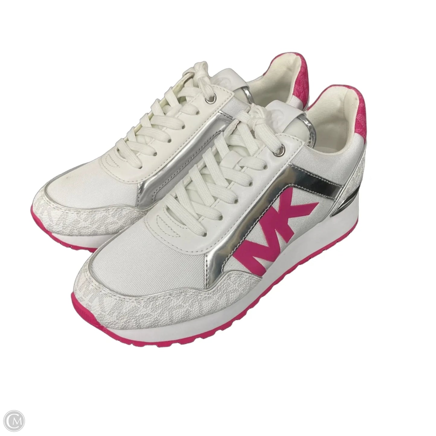 Shoes Designer By Michael Kors In Pink & White, Size: 6
