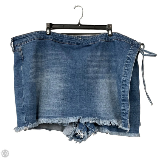 Skort By Arula In Blue Denim, Size: 3x