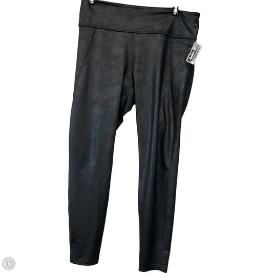 Athletic Leggings By Reebok In Black, Size: Xl