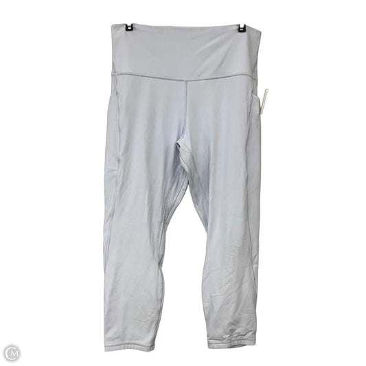 Athletic Legging capris By Lululemon In Blue, Size: 12